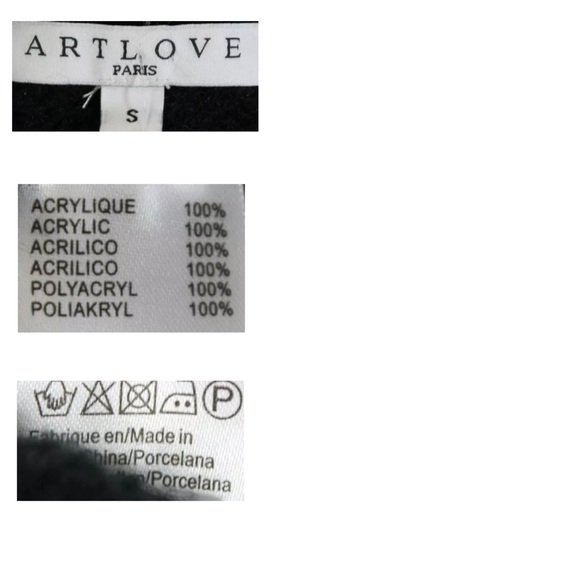 ARTLOVE PARIS Black Cable Knit Beaded Sweater - Picture 4 of 5